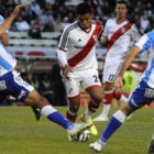 Un pasaje del partido jugado ayer entre River Plate y Atltico Rafaela.