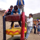 ALEGRA. Los nios de Tomoroco en el parque.