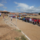 Dirigentes, deportistas y autoridades durante el acto inaugural.