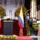 FUNERAL. El presidente de Mxico Enrique Pea Nieto habla durante el homenaje al escritor colombiano Gabriel Garca Mrquez.