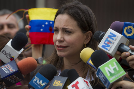 RECURSO. La ex diputada venezolana y opositora al Gobierno, Mara Corina Machado.