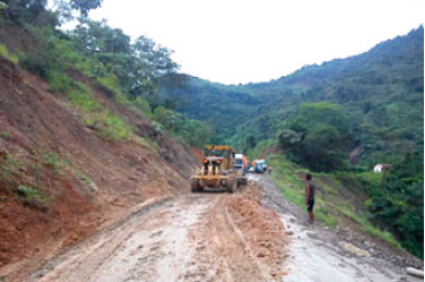 HUMEDAD. El camino est intransitable.