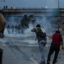 VIOLENCIA. Disturbios en Caracas.