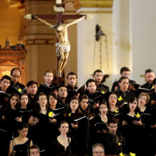 HONOR. La Sinfnica y el Coro de Bogot en el homenaje a Garca Marquez ayer.