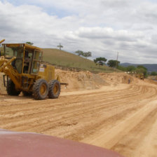 ESPERA. La maquinaria est en el tramo.