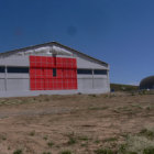 OBRA. El pabelln para expositores del nuevo Campo Ferial en la zona de Lajastambo.