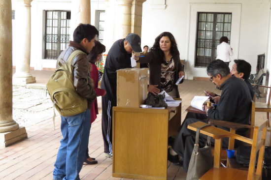 SUFRAGIO. Las elecciones de ayer.