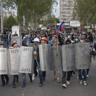 CRISIS. La tensin aumenta en la regin ucraniana de Donetsk, donde milicianos prorrusos continan protagonizando tomas de instituciones pblicas.