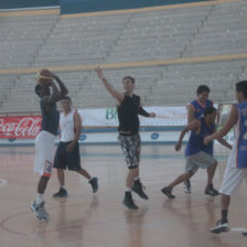 El cuadro capitalino se entren con normalidad en el Polideportivo.