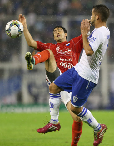 Una escena del partido.