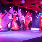 COREOGRAFA. El Ballet del Espacio Cultural Orgenes presentando un cuadro de Chacarera en el Da Internacional de la Danza.