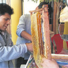 AVANCES. Los apicultores de Sucre mostraron sus productos en la feria de ayer.