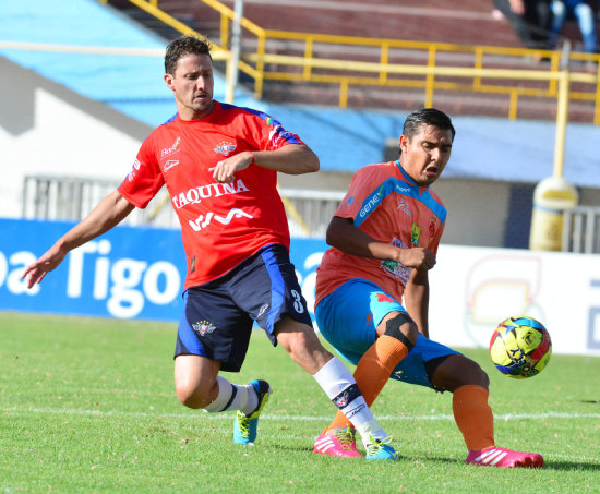 Una escena del partido de Wilstermann y Guabirá, en el estadio Capriles.