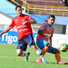 Una escena del partido de Wilstermann y Guabirá, en el estadio Capriles.