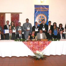 PREMIADOS. Los representantes de las diez empresas distinguidas anoche.