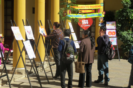 TALENTO. La exposicin de trabajos del Concurso de Pintura.