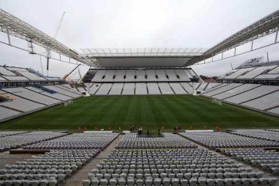 El nuevo estadio del Corinthians es un escenario ubicado en el distrito de Itaquera de la ciudad de So Paulo.