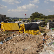 PROTESTAS. Area que fue ocupada por Integrantes del Movimiento de los Trabajadores Sin Techo (MTST) que reclaman vivienda.