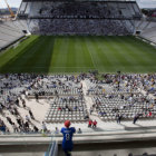 El estadio Arena Corinthians se inaugur ayer, con la presencia de 20.000 aficionados en la graderas.