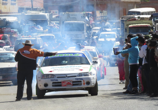 Ayer se desarroll la prueba de clasificacin sobre la carretera que une a Sucre y Yamparez.