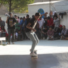 La competencia de skateboarding se cumpli ayer en el parque Bolvar.