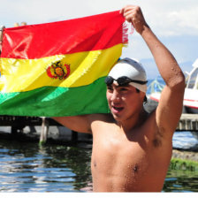 Rodrigo Caballero fue el ganador de Aguas Abiertas en La Paz.