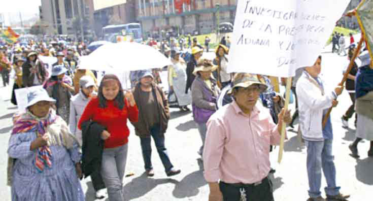 PROTESTAS. Los gremiales protagonizaron una marcha el pasado 5 de mayo.