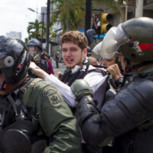 CHOQUES. Disturbios en Caracas.