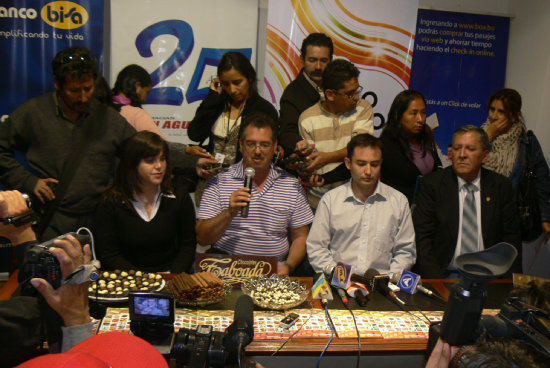 PRESENTACIN. Los organizadores y algunos expositores realizaron ayer el lanzamiento del evento.