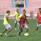 El equipo estudiantil cerr sus prcticas ayer, sbado, con la motivacin de depender de s mismo para alcanzar la corona del torneo Clausura de la Liga.