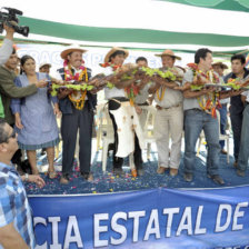 ACTO. La visita de la mxima autoridad del Estado.