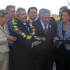 ACTO. El ex presidente de Brasil recibi las llaves de la ciudad de Santa Cruz.