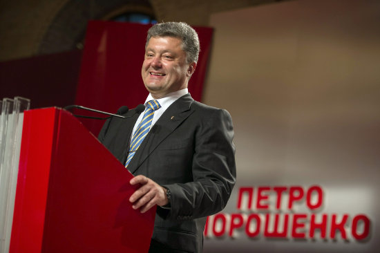 VENCEDOR. El multimillonario ucraniano Petr Poroshenko se proclam vencedor de las elecciones presidenciales celebradas ayer domingo.