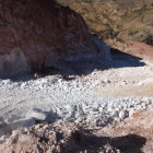 CANTERA. Una de las canteras de minerales que está en cercanías de la ciudad de Sucre.