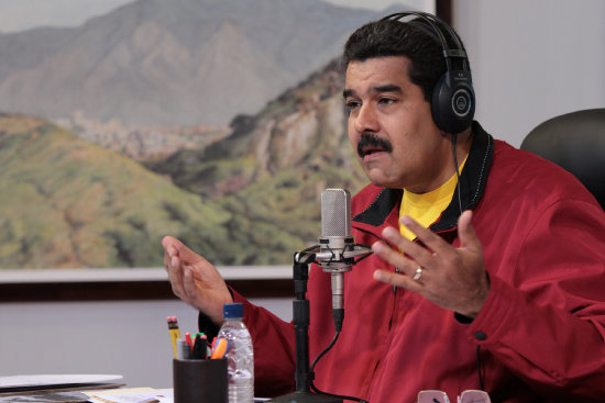 SANCIONES. El presidente Nicols Maduro durante una reciente conferencia de prensa.