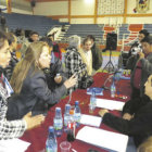 INCIDENTE. Un grupo de socios y miembros del Sindicato de COTES tomaron la testera de la asamblea.