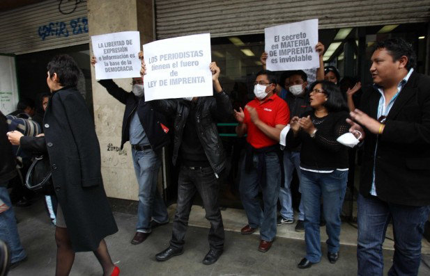 LEY DE IMPRENTA. Eje de las protestas.