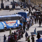 PARALIZADA. As se vio la ciudad de El Alto durante la jornada de ayer.