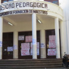 PRESIN. Los estudiantes cerraron todos los accesos a la Universidad Pedaggica.