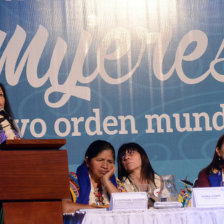 DEBATE. La inauguracin de la cumbre que se realiza en Santa Cruz.