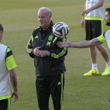 Las dos selecciones se entrenaron ayer, jueves, en el estadio Ramn Snchez Pizjun.