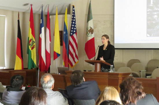 SEMINARIO. Susanne Kss durante su exposicin ayer.