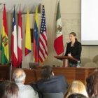 SEMINARIO. Susanne Kss durante su exposicin ayer.