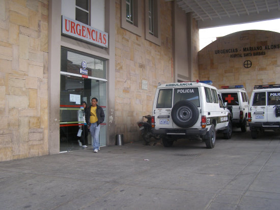 HERIDOS. El hospital Santa Brbara atendi varios casos de lesiones por accidentes y peleas.