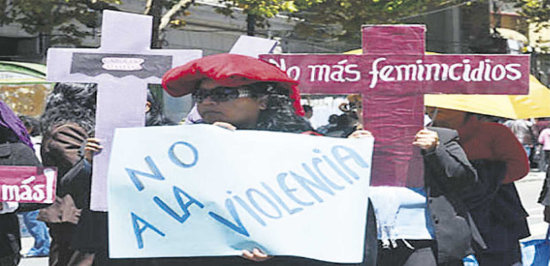 PROTESTAS. Continan las manifestaciones contra actos de violencia contra las mujeres.