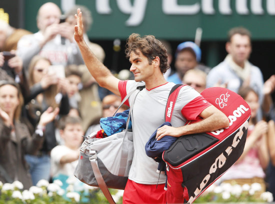 El tenista suizo Roger Federer se despidi en octavos de final.