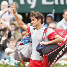 El tenista suizo Roger Federer se despidi en octavos de final.