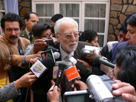 DENUNCIA. El presidente del Tribunal Supremo de Justicia, Jorge Isaac von Borries, respondi a las crticas de la Ministra de Justicia.