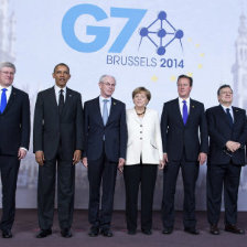 ACUERDO. Gobernantes del G7 durante una de sus reuniones en la Cumbre de Bruselas.