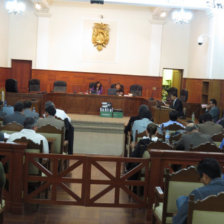 JUICIO. La audiencia conclusiva en el salón de debates del Tribunal Supremo de Justicia .